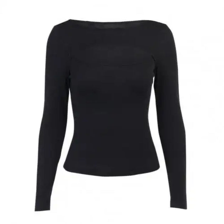 Lunyva™ - Long Sleeve Sexy Chest Hollow Out Base Top